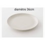 Plateau en Porcelaine - Blanc 36CM