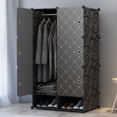 ARMOIRE EN PLASTIQUE AVEC RANGEMENT CHAUSSURE NOIR