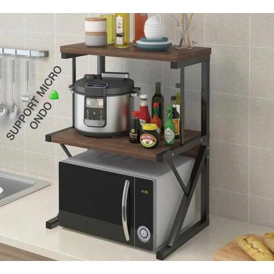 Generic Meuble de rangement Pratique pour mini four et micro-ondes