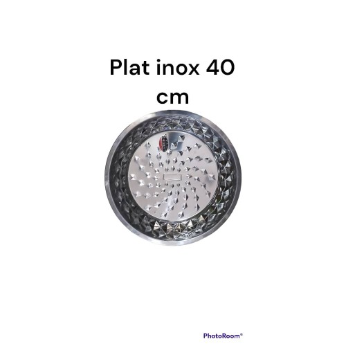 Grand Plat de Service - Repas en Famille - Inox - 40 CM