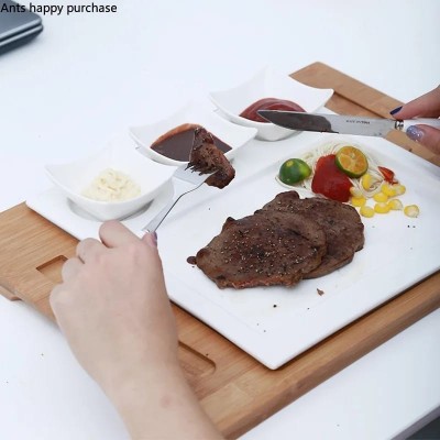 Ensemble plat  - porcelaine avec soucoupe