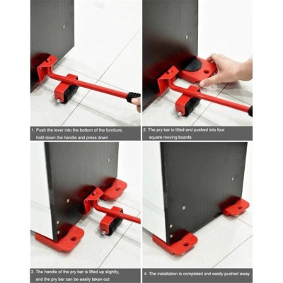 Outils de déménagement de meubles lourds élévateur mobile pour réfrigérateur canapé lit