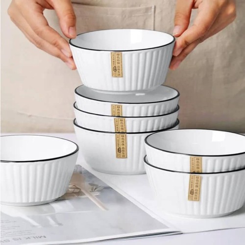 Bols à soupe 6 PCS porcelaine 2
