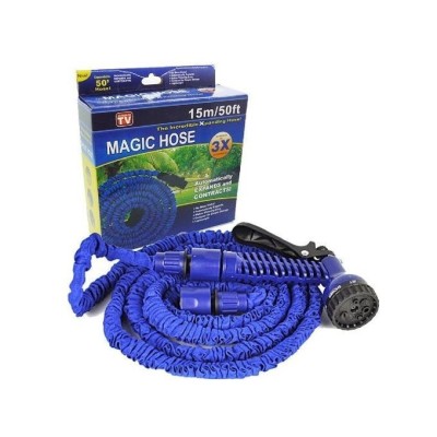 Tuyau Arrosage Extensible + Pistolet À Eau 7 Jets + Embout Universel 30m