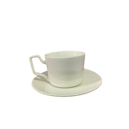 Ensemble 6 tasse avec sou tasse blanc
