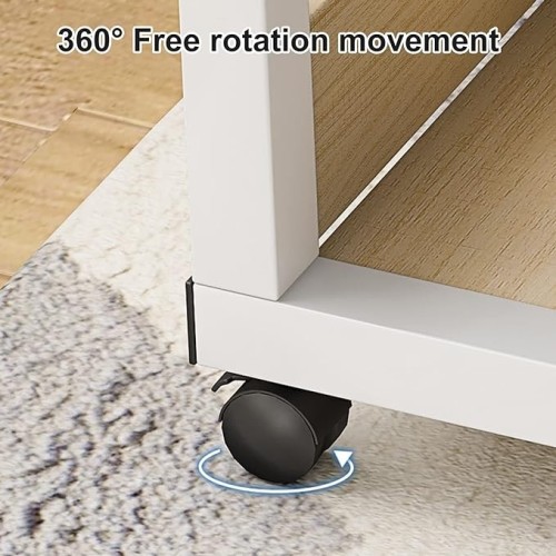 Table en bois - Table D'ordinateur Portable Mobile  80x40 cm 2