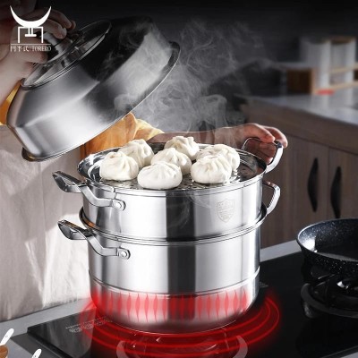 Couscoussier  en inox 38cm