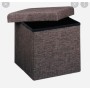 COFFRE POUF PLIABLE THE CONCEPT FACTORY GRIS