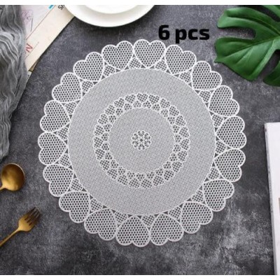 6 tapis ronds en PVC résistant  cuisines, restaurants,