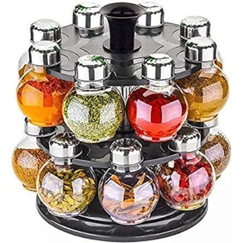 Pots d'épices d'assaisonnement avec organisateur avec support 2