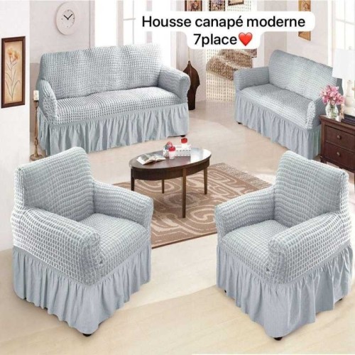 Housse de Canapé 7places - Meubles Lavable Extensible 2