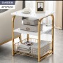 Table d'appoint table basse Moderne 40*30*62cm - Rectangulaire blanc