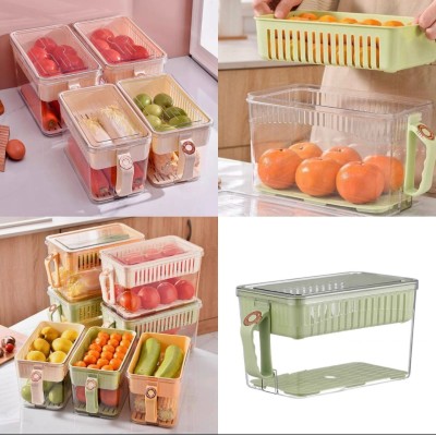 Lot de 4 Boites de rangement pour fruits et légumes
