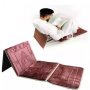 Tapis de Prière Pliable Confort avec Dossier Rouge Bordeaux