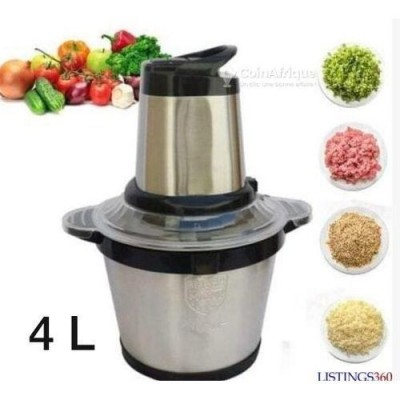Hachoir Electrique en Inox - Grand Modèle - 4 Litres