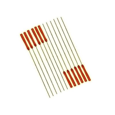 Set de 12 Piques à Brochettes Barbecue - Acier Inoxydable avec Manche en Bois